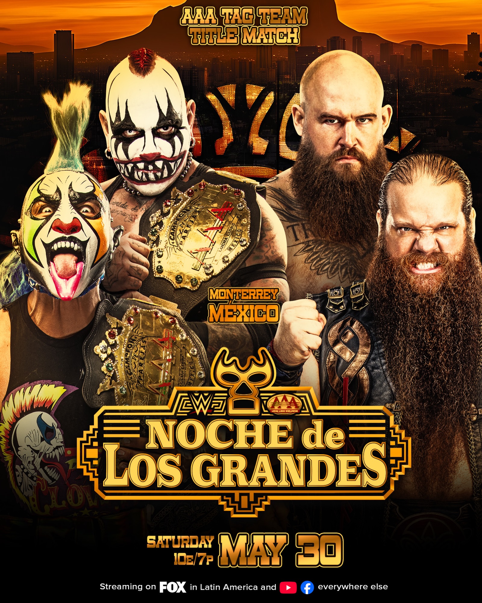 مشاهدة AAA Mask vs Mask Match May 30th 2026 مترجم